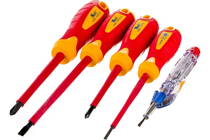 Набор отверток для электрика Kraft 5 в 1 KT 700495