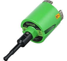 Коронка алмазная по бетону турбо LASER SDS+ 68 мм, с магнитным хвостовиком Kronger KST20068