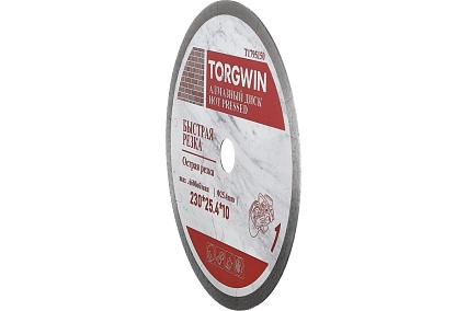 Диск алмазный отрезной сплошной по керамике 230х25.4/10х1.8 мм All-over Segmented slim Professional for Ceramic Industrial TORGWIN T1795150