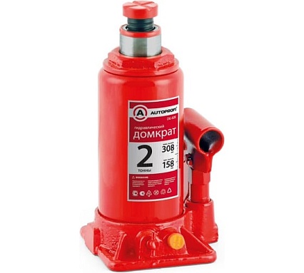 Бутылочный домкрат AUTOPROFI DG-02K