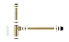 Сифон для раковины Aquatek AQ6012BG золото шлифованное