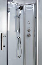 Душевая кабина Timo Standart T-6650SF Silver Fabric 150x88, без г/м, матовые стекла, хром