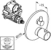 Смеситель для ванны Kludi O-Cean 388300545 внешняя часть