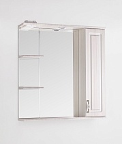 Зеркальный шкаф Style Line Олеандр-2 75 см рельеф пастель