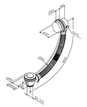 Слив-перелив Am.Pm Gem W90A-000-OflB черный