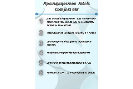 Электрический котел Интоис Комфорт МК 4 кВт INTOIS 165