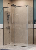 Душевой уголок BelBagno SOFT_CLOSE-1-AH-1-140/100-C-GM 140x100 прозрачный, оружейная сталь