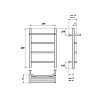 Полотенцесушитель электрический Point PN04146PE П3 40x60 с полкой, хром