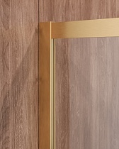 Душевой уголок Cezares MOLVENO-A-22-90+30-C-BORO-IV 120x120 прозрачный, брашированное золото