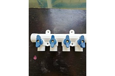 Коллектор Blue Ocean полипропиленовый 4 отвода - 40х20х4 PPRF/FCETA(W) -40х20х4