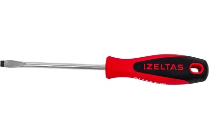 Отвертка с прямым шлицем 6х100мм IZELTAS ERGONOMIK 4350176100