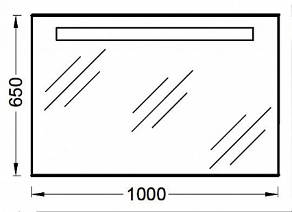 Зеркало Jacob Delafon Parallel 100 см анти-пар