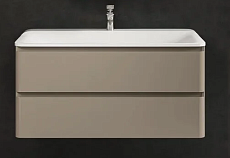 Тумба с раковиной AQUAme S4 100 см бежевый