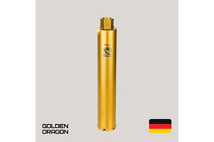 Коронка алмазная М22, 63х370 мм, по бетону GOLDEN DRAGON 063/370.M22.GD