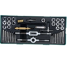 Набор метчиков и плашек с аксессуарами 40 предметов JonnesWay AG10001SP