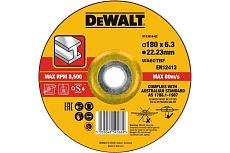 Круг зачистной по металлу EXTREME (180x22.2x6.3 мм) DeWalt DT43918-QZ
