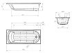 Акриловая ванна Poseidon Lily 170x70