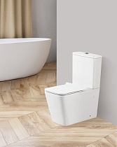 Унитаз-компакт BelBagno Ardente-R BB02093CPR/BB2112SC безободковый с сиденьем