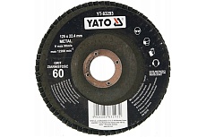 Круг лепестковый тарельчатый 125 мм, Р60, выпуклый Yato YT-83293