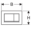 Кнопка смыва Geberit Sigma 30 115.883.DW.1