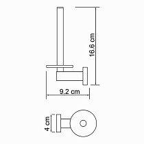 Держатель туалетной бумаги WasserKRAFT Lippe K-6597