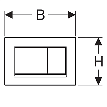 Кнопка смыва Geberit Sigma 30 115.883.DW.1