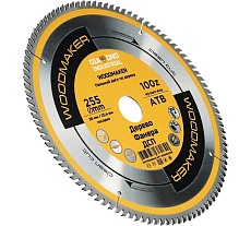 Диск пильный по дереву Woodmaker 255x30/25.4 мм, Z=100 ATB Diamond Industrial DIDD255Z100