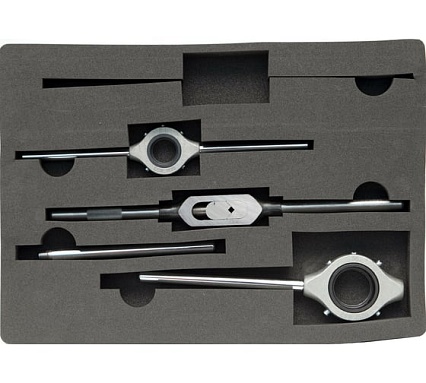 Набор метчиков и плашек Bucovice Tools M24 M3-M24, 115CrV3, 60пр 310240