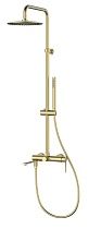 Душевая стойка Vincea Линеа (Linea) VSFS-4LN1BG брашированное золото