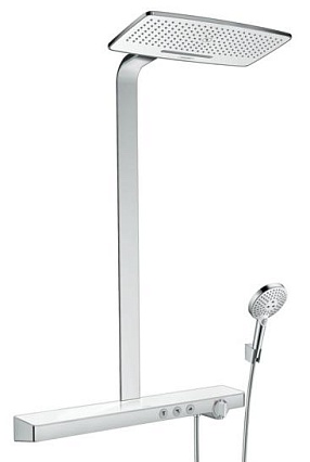 Душевая стойка Hansgrohe Rainmaker Select 420 2jet Showerpipe 27168400 с термостатом