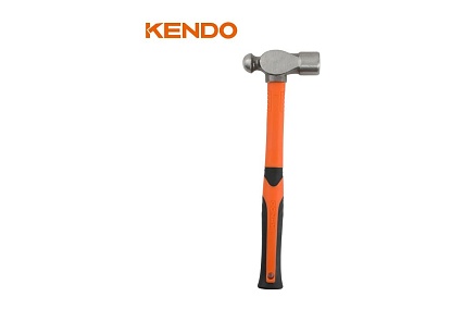 Молоток с круглым бойком KENDO с фибергласовой рукояткой, 900 гр 25147