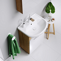 Мебель для ванной Aqwella Вега 55 см дуб сонома
