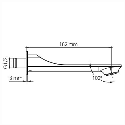 Смеситель для раковины WasserKRAFT Glan A66553 черный глянец