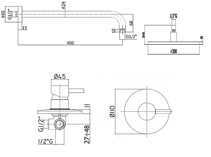 Душевой набор Paffoni Light KITLIG011CRKING хром