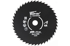 Диск пильный по металлу HS S080 M 89x10 мм, 44 зуба блистере Wortex HSS044M00026