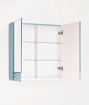 Зеркальный шкаф Style Line Ассоль 70 см аквамарин