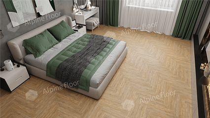 Ламинат Alpine Floor Herringbone Дуб Фландрия 606x101x8 мм, LF102-3A