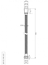 Душевой шланг Cezares CZR-FMM-120-NOP 1,2 м черный матовый