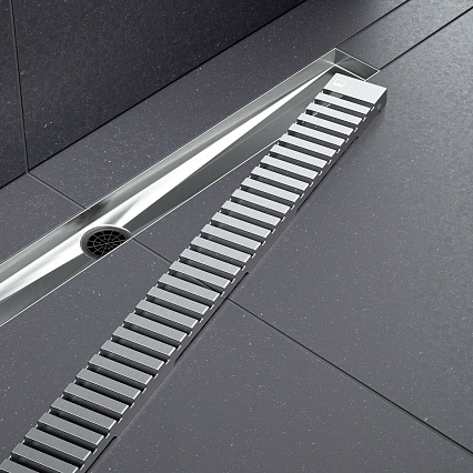 Трап для душа Timo Drain System 600 DS230106/00 60 см, вставка Lines, хром