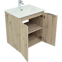 Мебель для ванной Aquanet Алвита New 60 см 2 дверцы, дуб веллингтон белый