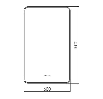 Зеркало Silver Mirrors Incanto LED-00002537 60x100 см с подсветкой, антипар, часы