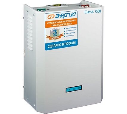 Тиристорный стабилизатор Энергия 7500 ВА Classic Е0101-0097