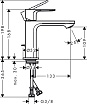 Смеситель для раковины Hansgrohe Rebris S 72517000 хром