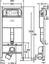 Инсталляция для унитаза Viega Prevista Dry 792855 с клавишей