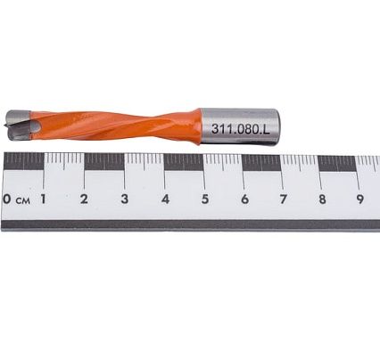 Сверло присадочное глухое 8x70x10 мм, для ЛДСП, левое WOODWORK 311.080.L