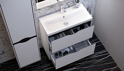 Мебель для ванной Velvex Rigli 80 см напольная