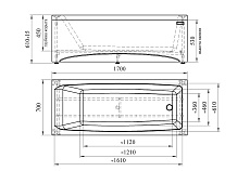 Фронтальная панель Радомир Веста 170x61