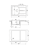 Кухонная мойка Florentina Паола 76 см жасмин FG, 20.475.B0760.201