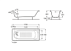 Чугунная ванна Roca Continental 170x70 см 21290100R без противоскользящего покрытия