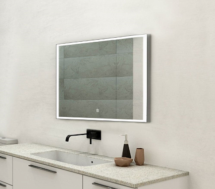 Зеркало Art&Max Arezzo 120x80, белый